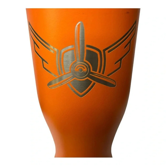 Polar Camel Pilsner Tumbler with Clear Lid 20 oz. Stainless Steel Aviation Plane - Picture 6 of 6